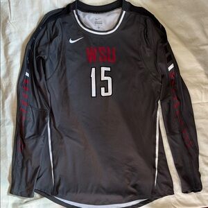 Nike Women’s Dark Gray WSU Long Sleeve Shirt Medium Brand New Never Worn (B1d)